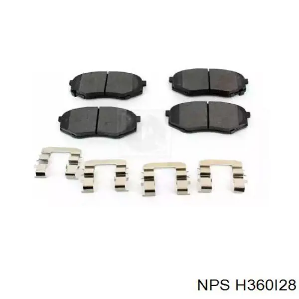 Pastillas de freno delanteras H360I28 NPS