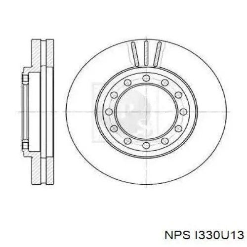 Передние тормозные диски I330U13 NPS