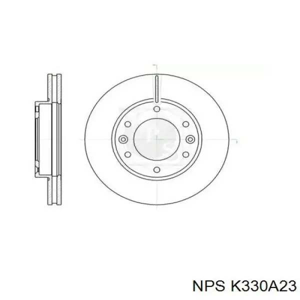 Передние тормозные диски K330A23 NPS