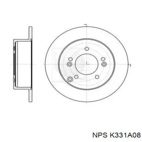 Тормозные диски K331A08 NPS