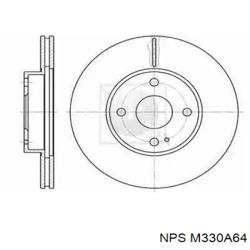 Передние тормозные диски M330A64 NPS