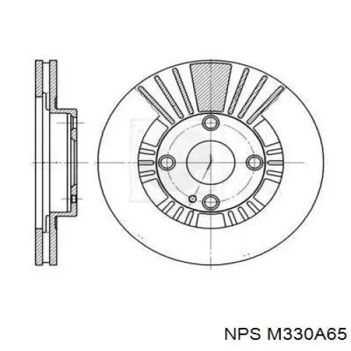 Передние тормозные диски M330A65 NPS