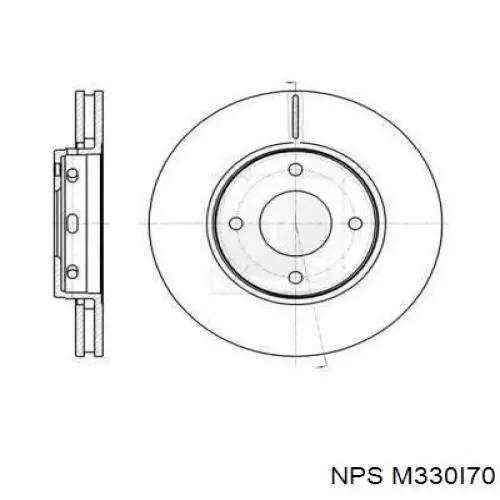 Передние тормозные диски M330I70 NPS