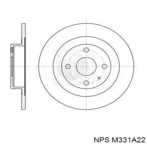 Тормозные диски M331A22 NPS