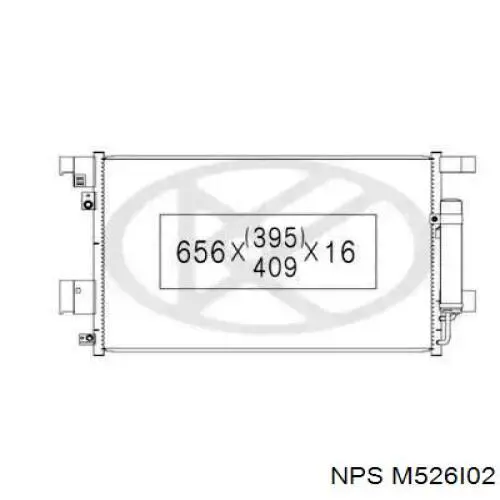 Радиатор кондиционера M526I02 NPS