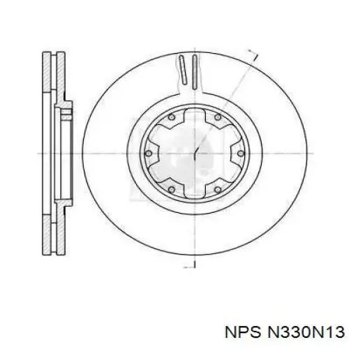 Передние тормозные диски N330N13 NPS