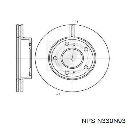 Передние тормозные диски N330N93 NPS