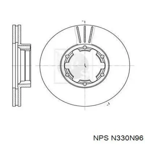 Передние тормозные диски N330N96 NPS