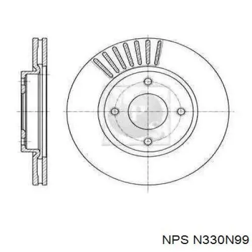 Передние тормозные диски N330N99 NPS