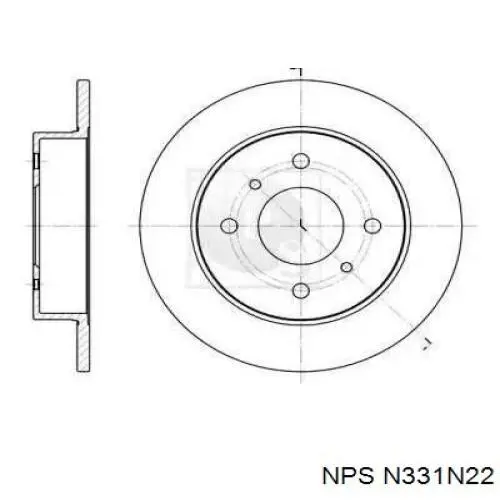 Тормозные диски N331N22 NPS