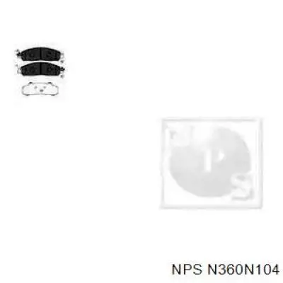 Sapatas do freio dianteiras de disco para Nissan Navara (D23M)