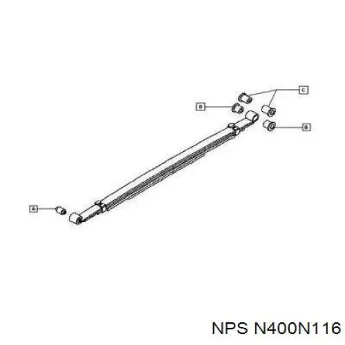 55046EB70C Nissan bloco silencioso traseiro da suspensão de lâminas traseira