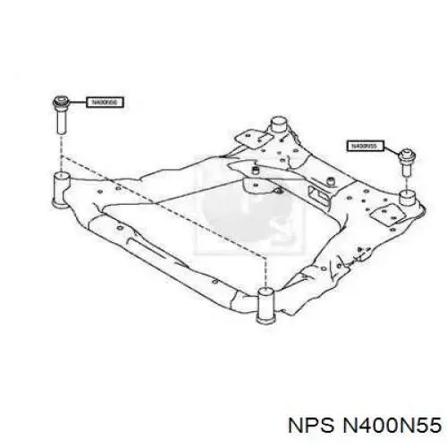 Сайлентблок N400N55 NPS