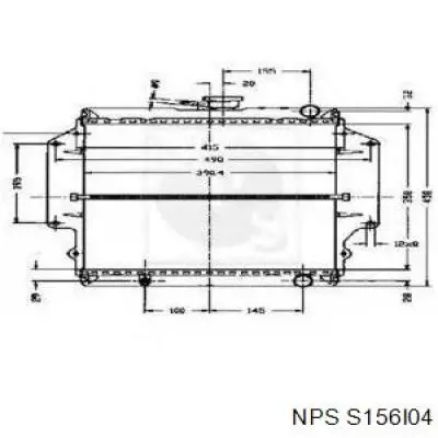 Радиатор S156I04 NPS