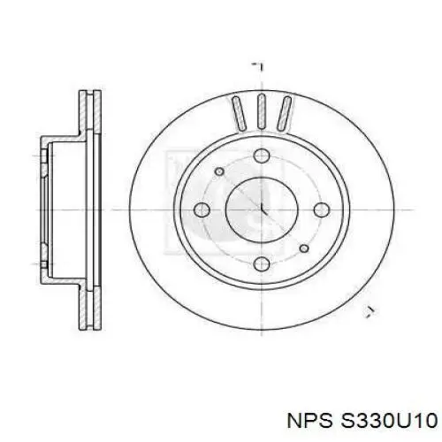 Передние тормозные диски S330U10 NPS