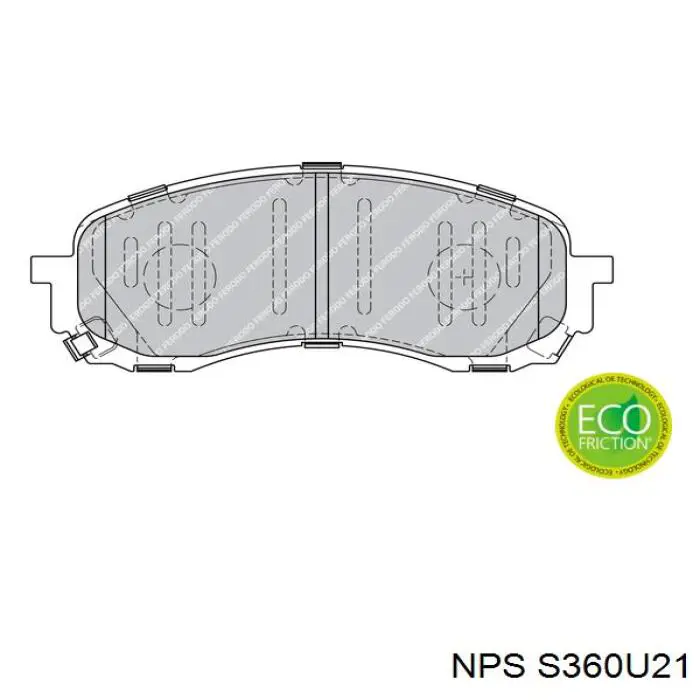 Передние тормозные колодки S360U21 NPS