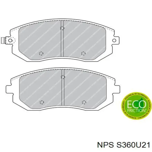 Pastillas de freno delanteras S360U21 NPS