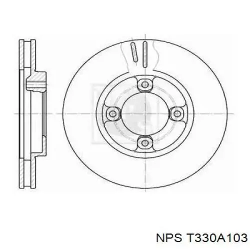 Передние тормозные диски T330A103 NPS