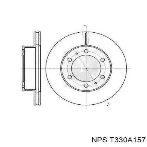 Передние тормозные диски T330A157 NPS