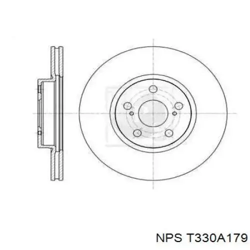 Передние тормозные диски T330A179 NPS