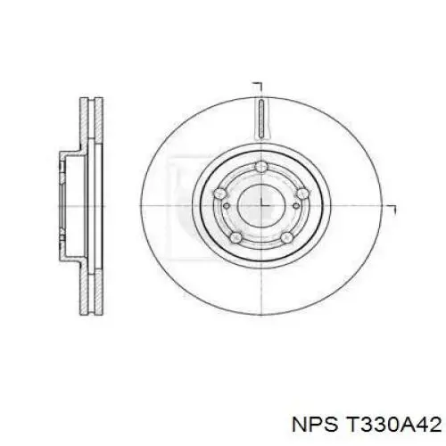 Передние тормозные диски T330A42 NPS