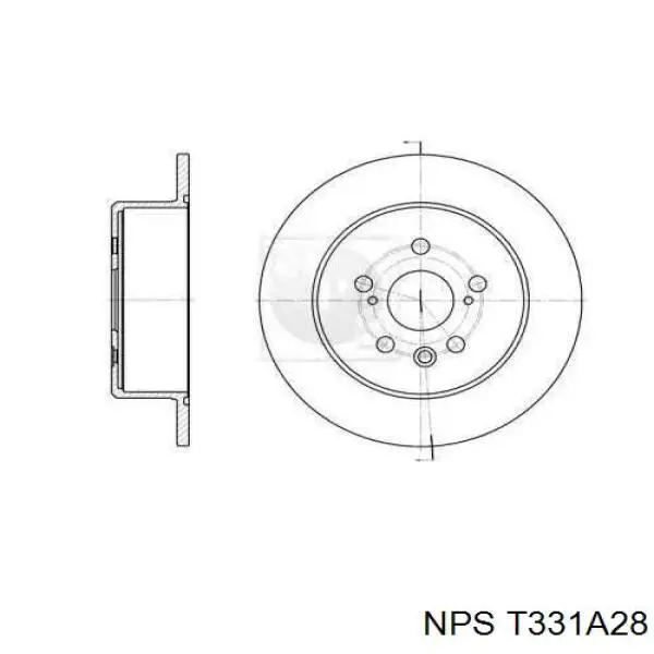 Тормозные диски T331A28 NPS