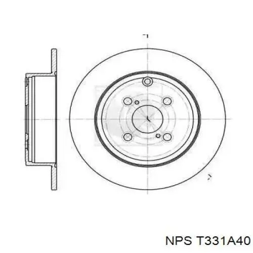 Тормозные диски T331A40 NPS