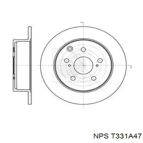 Тормозные диски T331A47 NPS