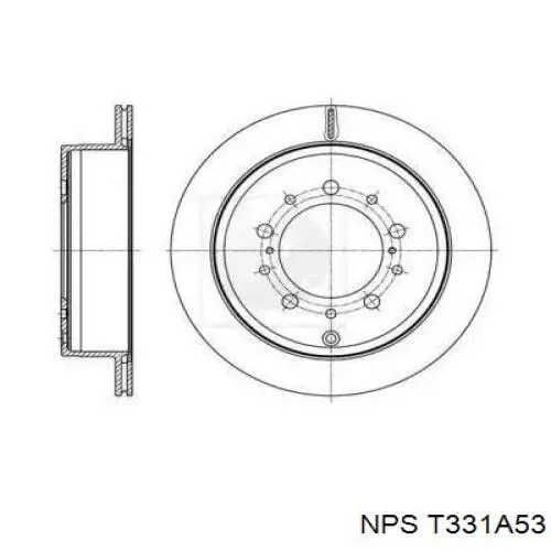 Тормозные диски T331A53 NPS