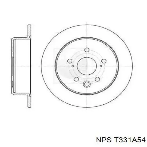 Тормозные диски T331A54 NPS