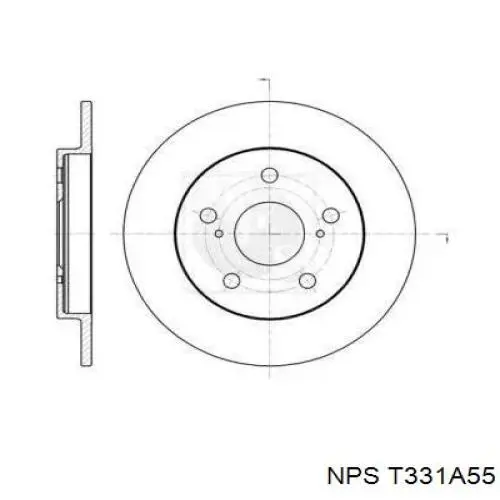 Тормозные диски T331A55 NPS