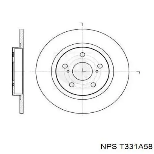 Тормозные диски T331A58 NPS