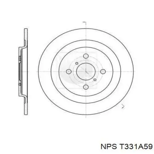 Тормозные диски T331A59 NPS