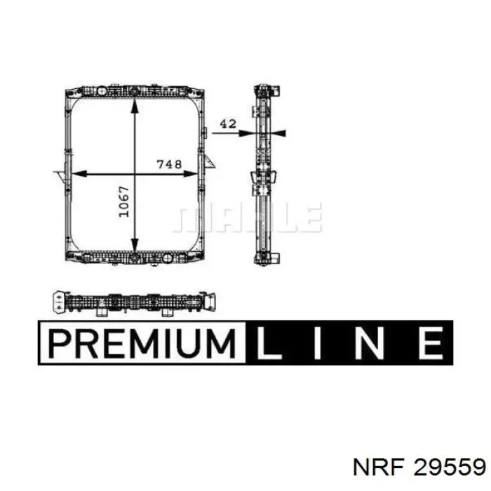 Радиатор 29559 NRF