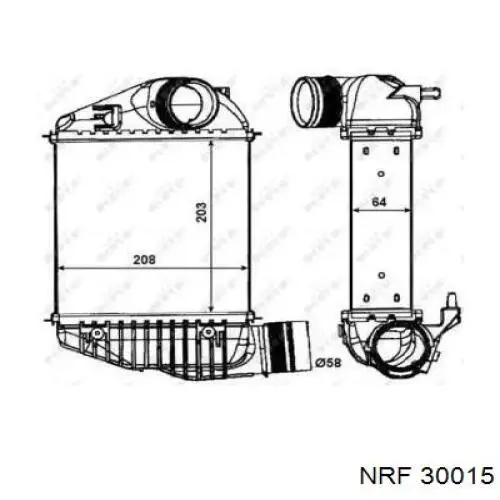 Система охлаждения наддувочного воздуха NRF 30015 цена, от 70.61 USD
