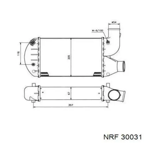 Интеркулер 30031 NRF