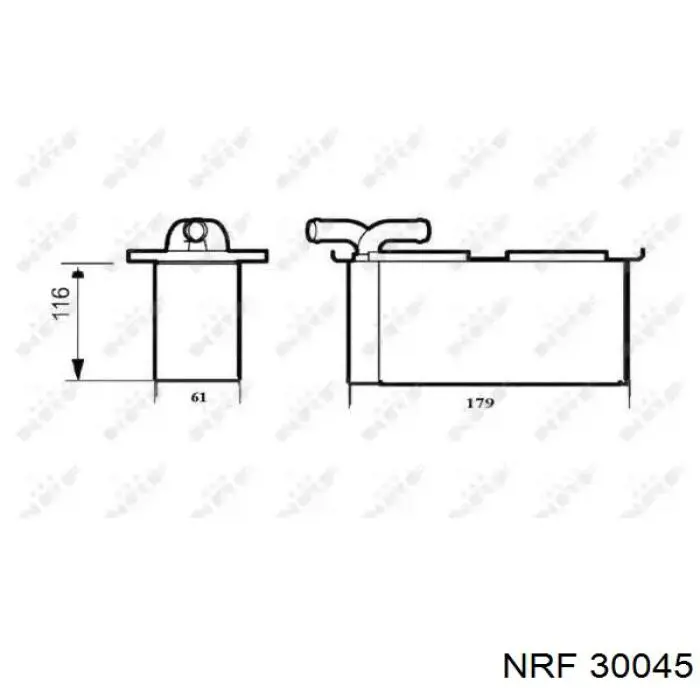 Интеркулер 30045 NRF