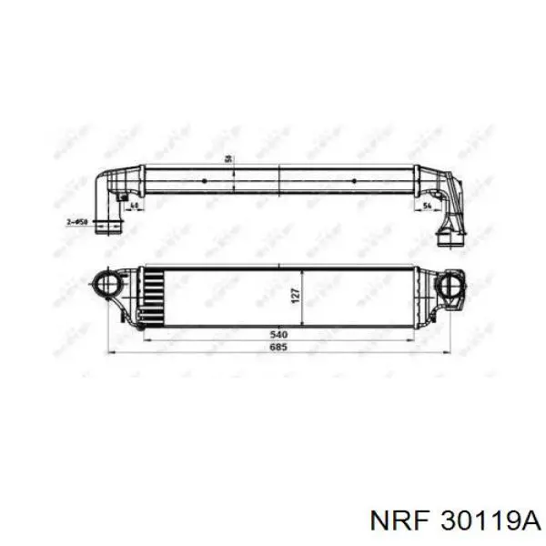 Интеркулер 30119A NRF