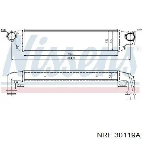 Система охлаждения наддувочного воздуха NRF 30119A цена, от 83.44 USD