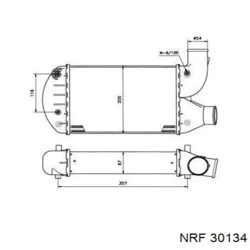 Интеркулер 30134 NRF