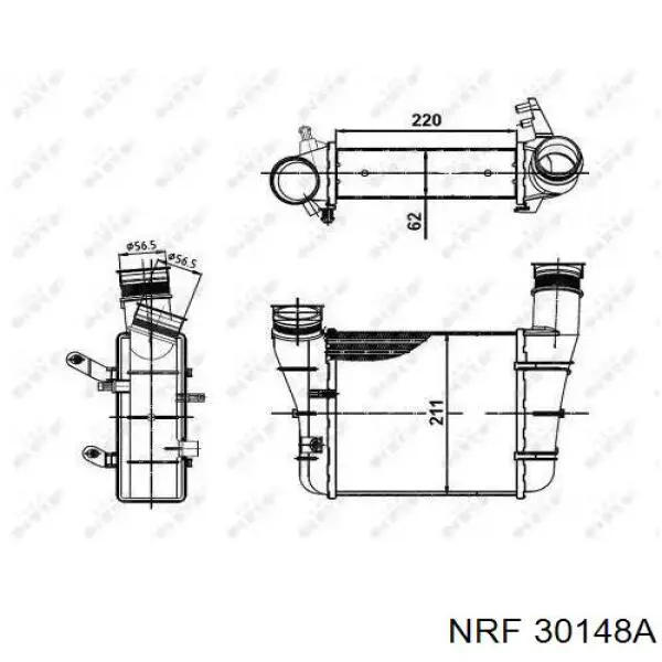 Интеркулер 30148A NRF