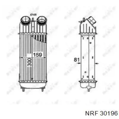 Радиатор интеркуллера на Citroen C3 I 