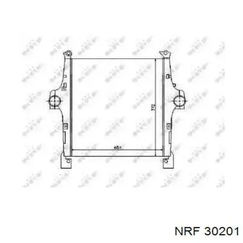 Радиатор интеркуллера NRF 30201