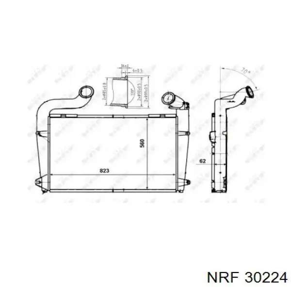 Интеркулер 30224 NRF