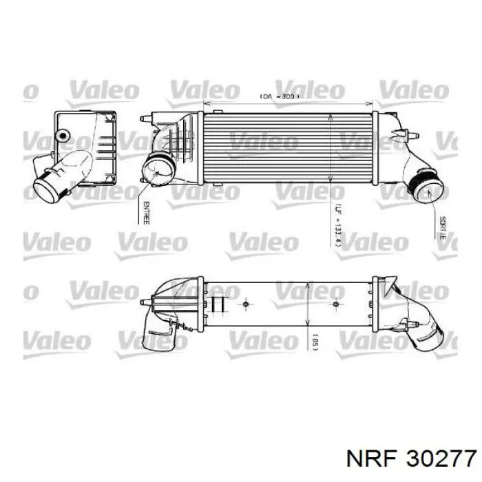 Интеркулер 874823NK Peugeot/Citroen