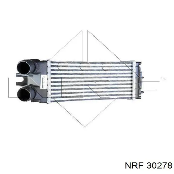 Радиатор интеркуллера на Peugeot Partner 5F