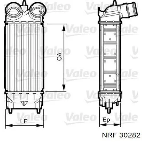 Купить 30282 NRF Интеркулер