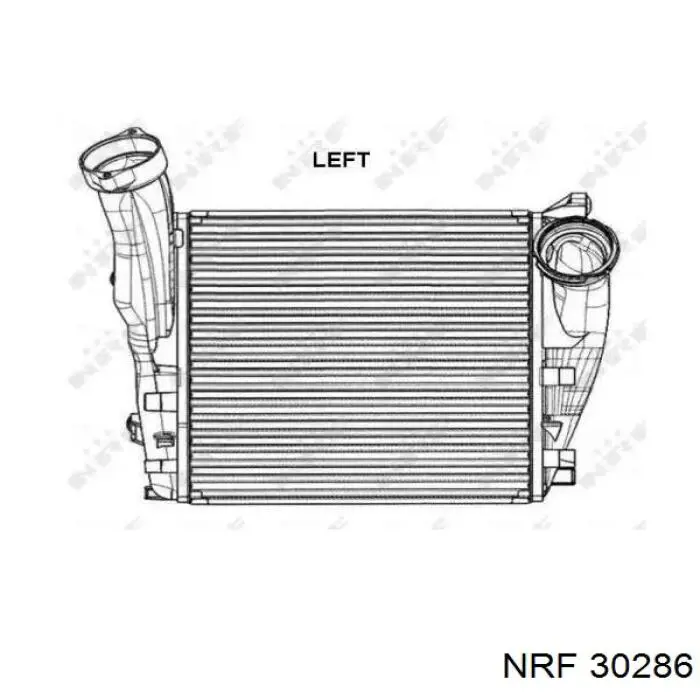 Радиатор интеркуллера NRF 30286