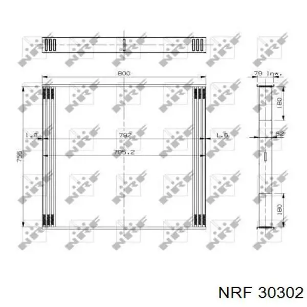 Купить 30302 NRF Интеркулер