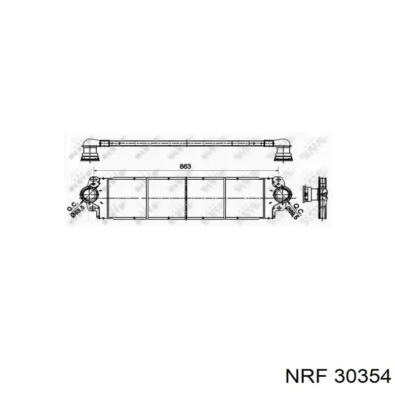 Интеркулер 30354 NRF
